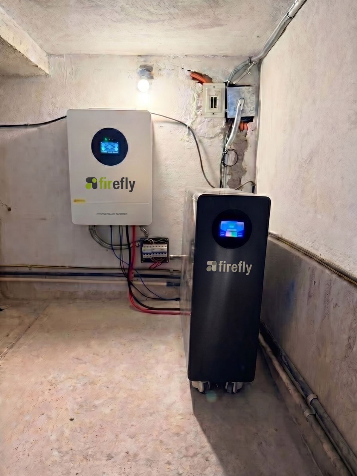 A Firefly battery and inverter system installed in a San Miguel de Allende home