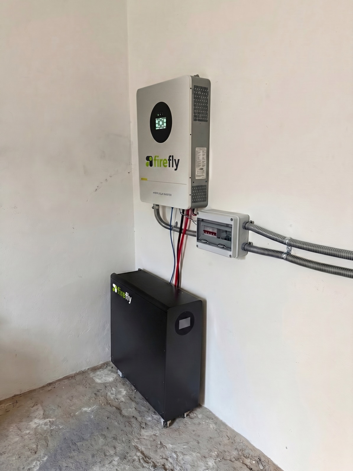 A Firefly battery and inverter system installed in a San Miguel de Allende home
