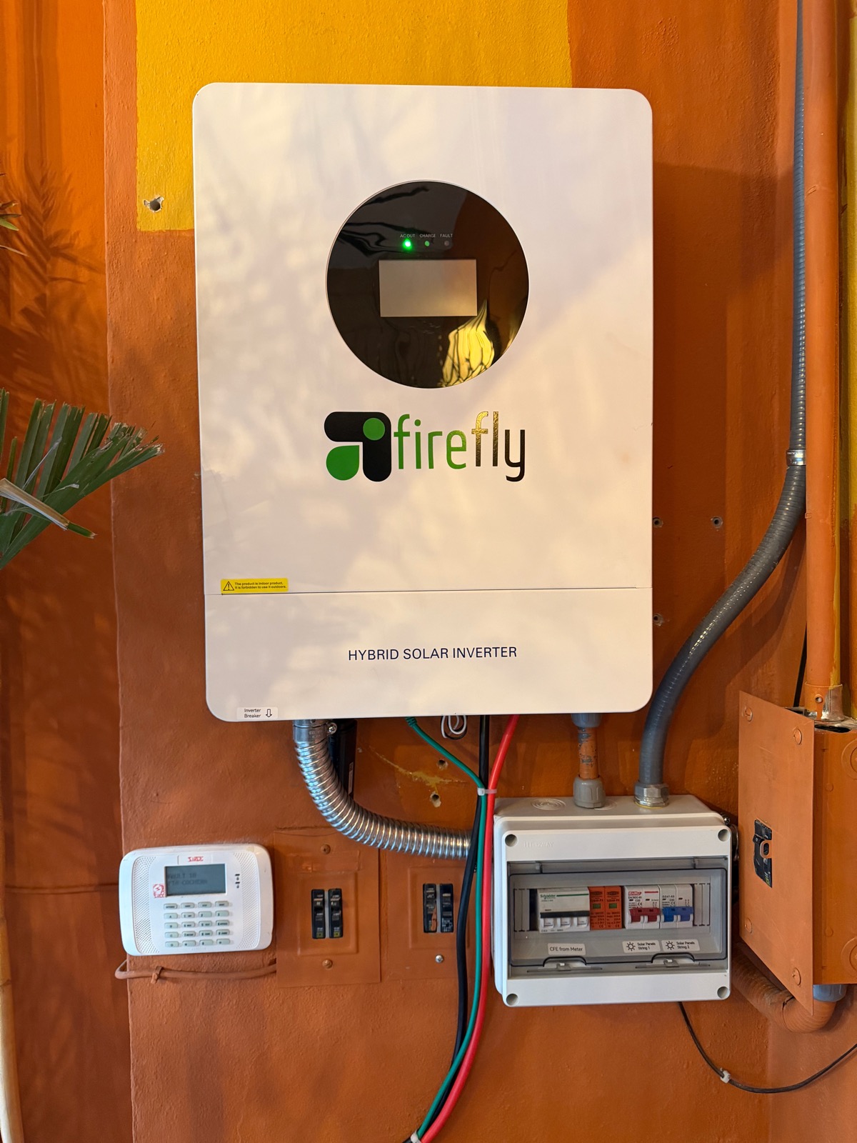 A Firefly battery and inverter system installed in a San Miguel de Allende home